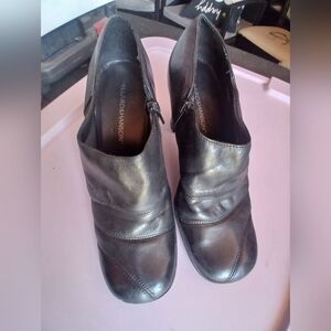 Hillard & Hanson Black Leather Women's Boot Shoe